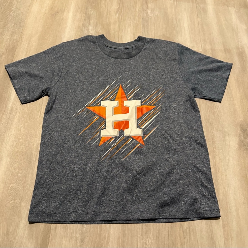 Houston Astros Kids Blue T-shirt Top Sz M/L
